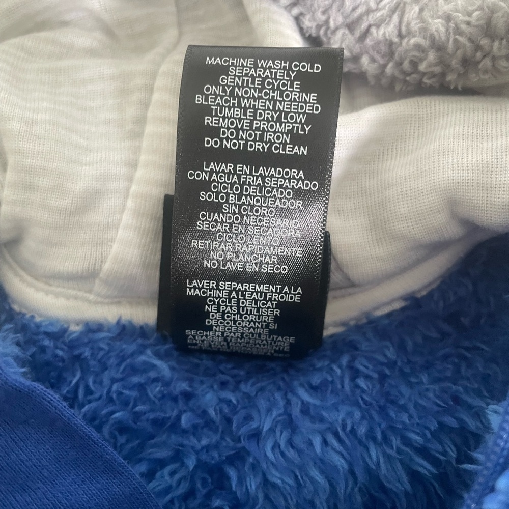 NWOT Florida Gators Game Nap Teddy Fleece Bunting Full-Zip Sleeper - Royal/Gray - Picture 5 of 6